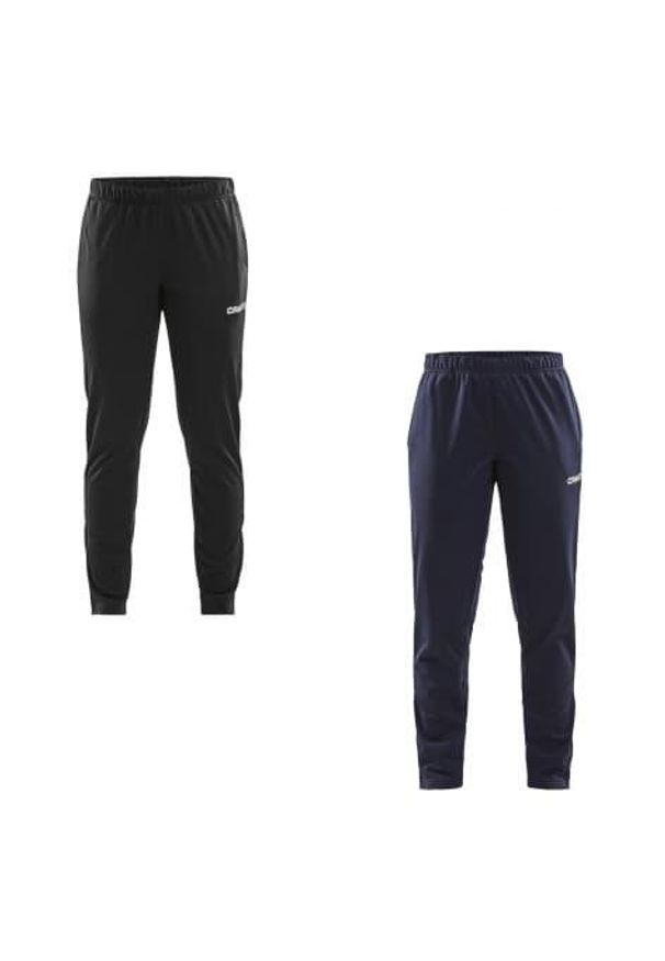 Spodnie treningowe damskie Craft Squad. Kolor: czarny. Materiał: dresówka. Sport: fitness