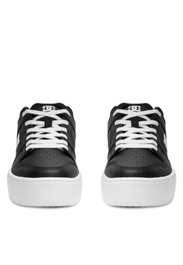 DC Sneakersy MANTECA 4 PLATFORM ADJS100156-BKW Czarny. Kolor: czarny. Materiał: skóra. Obcas: na platformie