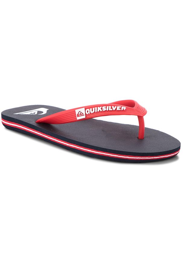 Japonki Quiksilver - AQBL100277 Xbrb. Kolor: czerwony. Materiał: materiał. Sezon: lato