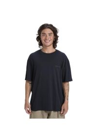 Quiksilver - Koszulka z krótkim rękawem dla Mężczyzn SALT WATER Czarny. Kolor: brązowy, zielony, wielokolorowy. Materiał: materiał, bawełna. Długość rękawa: krótki rękaw. Długość: krótkie