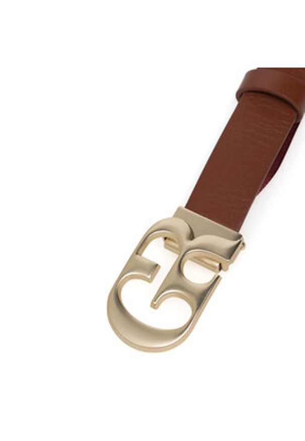 Gino Rossi Pasek Damski BLYL23008 Brązowy. Kolor: brązowy. Materiał: skóra