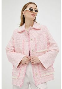 Samsoe & Samsoe - Samsoe Samsoe kurtka damska kolor różowy przejściowa. Kolor: różowy #1