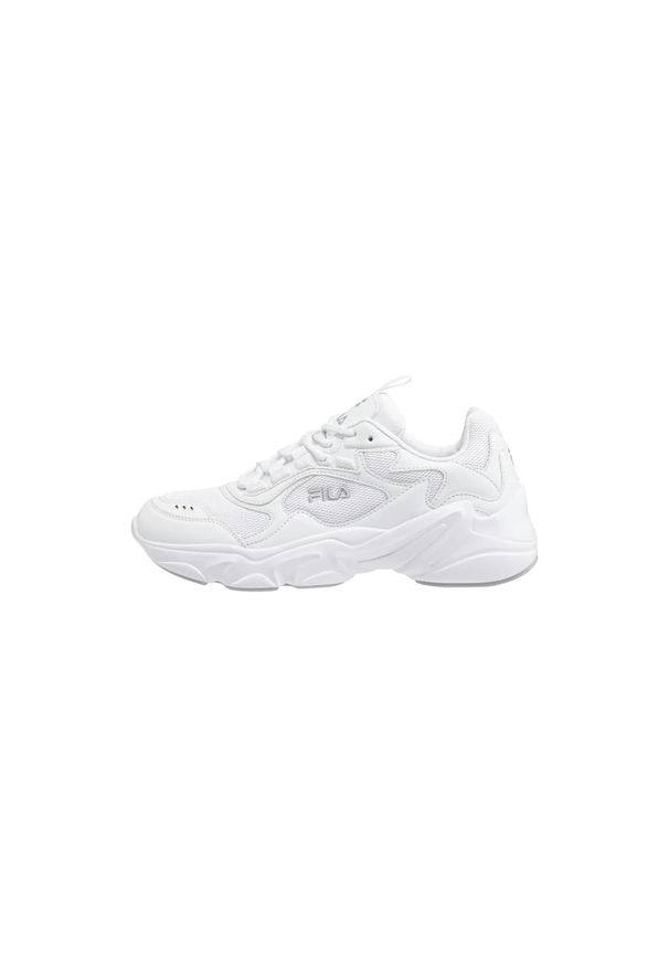 Sneakersy damskie Fila Collene. Okazja: na co dzień. Kolor: biały. Materiał: materiał, syntetyk, tkanina. Sport: turystyka piesza