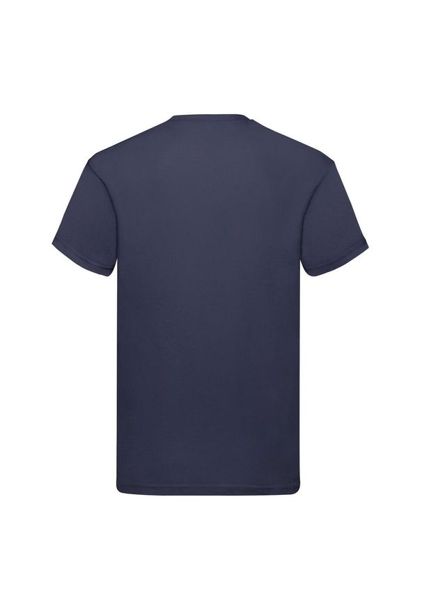 FRUIT OF THE LOOM - Oryginalna Bawełniana Koszulka Unisex Dla Dorosłych. Kolor: niebieski. Materiał: bawełna. Sport: turystyka piesza