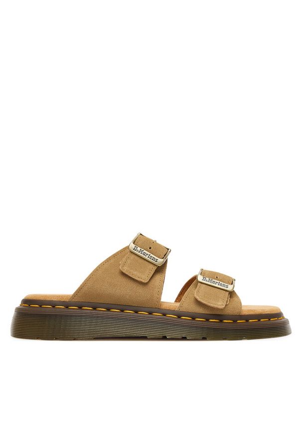 Klapki Dr. Martens. Kolor: brązowy