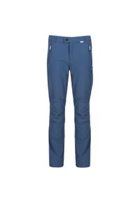 Regatta - Spodnie trekkingowe męskie Highton Winter ocieplane. Kolor: niebieski. Materiał: elastan, poliamid. Sezon: lato. Sport: turystyka piesza #1