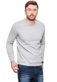 Lee - BLUZA MĘSKA LEE CREW SWEATSHIRT GREY MELE L82JUB37. Styl: klasyczny