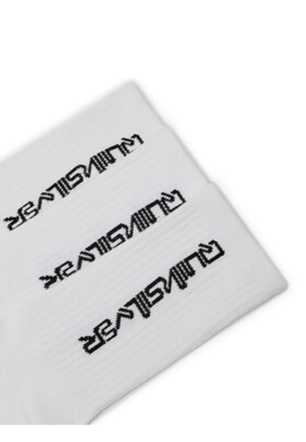 Quiksilver Skarpety AS_QUIKSILVER_100W_SS25 (3-PACK) Biały. Kolor: biały. Materiał: bawełna, materiał