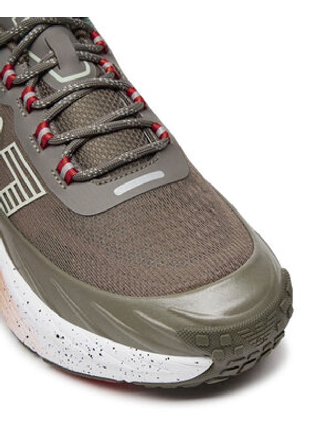 EA7 Emporio Armani Sneakersy X8X177 XK381 U044 Brązowy. Kolor: brązowy. Materiał: materiał