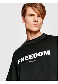 Americanos T-Shirt Unisex Brooklyn Heavy Czarny Oversize. Kolor: czarny. Materiał: bawełna #6