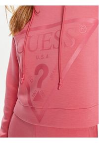 Guess Bluza V2YQ08 K7UW2 Różowy Regular Fit. Kolor: różowy. Materiał: wiskoza