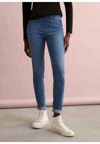 bonprix - Jegginsy Mid Waist. Kolor: niebieski #1