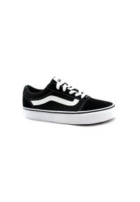 Buty Kobieta Vans Ward czarny. Okazja: na co dzień. Kolor: czarny. Materiał: syntetyk, tkanina, materiał