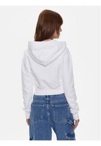 Versace Jeans Couture Bluza 74HAIT01 Biały Regular Fit. Typ kołnierza: kołnierzyk włoski. Kolor: biały. Materiał: bawełna