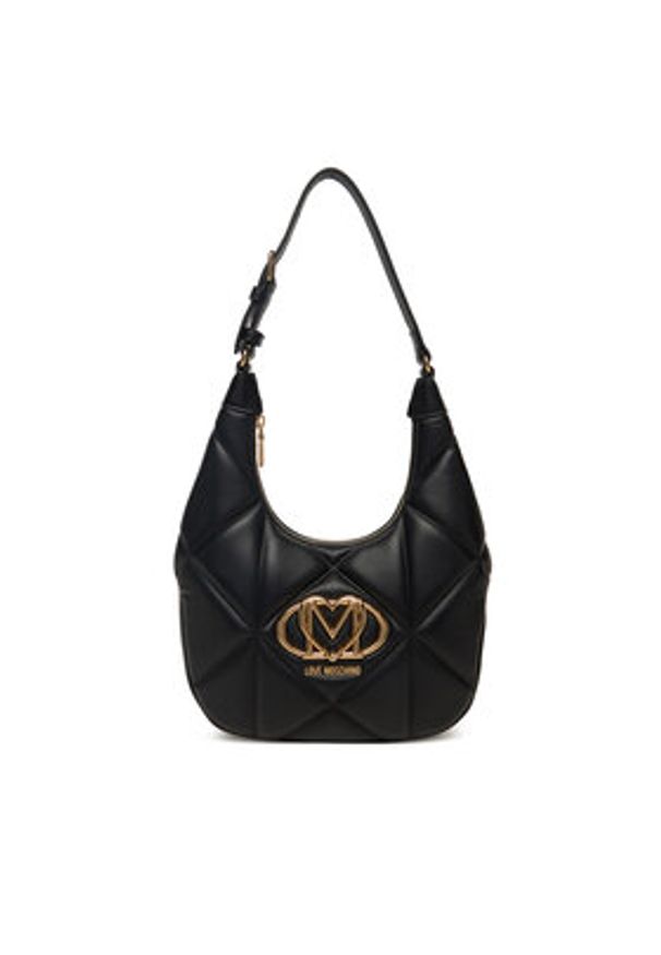 Love Moschino - LOVE MOSCHINO Torebka JC4082PP0NLC0000 Czarny. Kolor: czarny. Materiał: skórzane