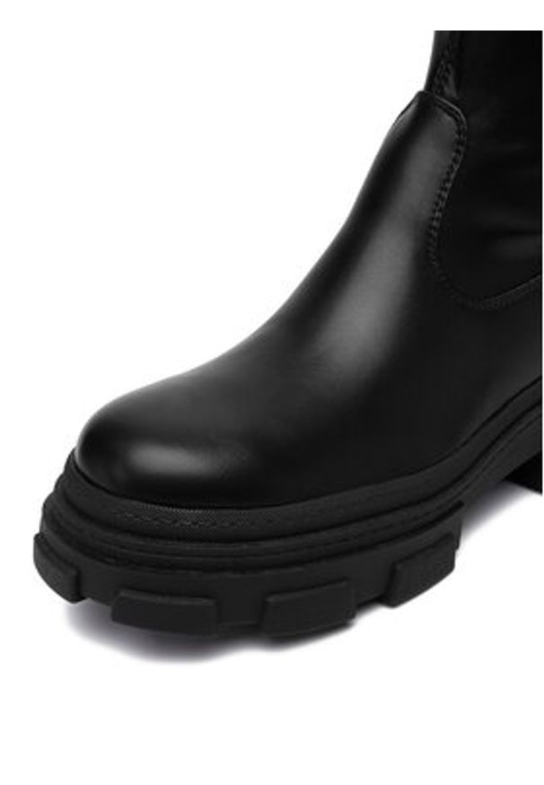 DeeZee Kozaki 1653 Czarny. Kolor: czarny. Materiał: syntetyk, materiał