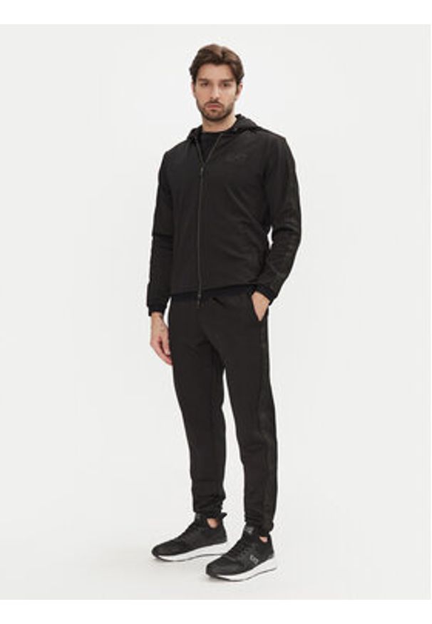 EA7 Emporio Armani Spodnie dresowe 7M000310 AF13526 UC001 Czarny Slim Fit. Kolor: czarny. Materiał: syntetyk