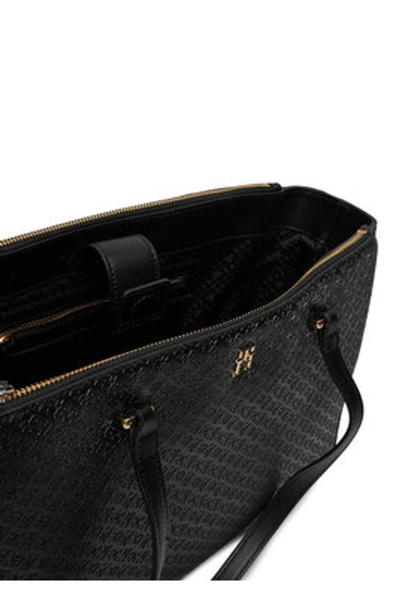 TOMMY HILFIGER - Tommy Hilfiger Torebka AW0AW16948 Czarny. Kolor: czarny. Materiał: skórzane