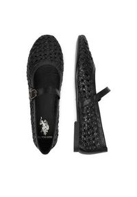 U.S. Polo Assn. Baleriny EO-LARISA001W/6L1 Czarny. Kolor: czarny. Materiał: skóra #8