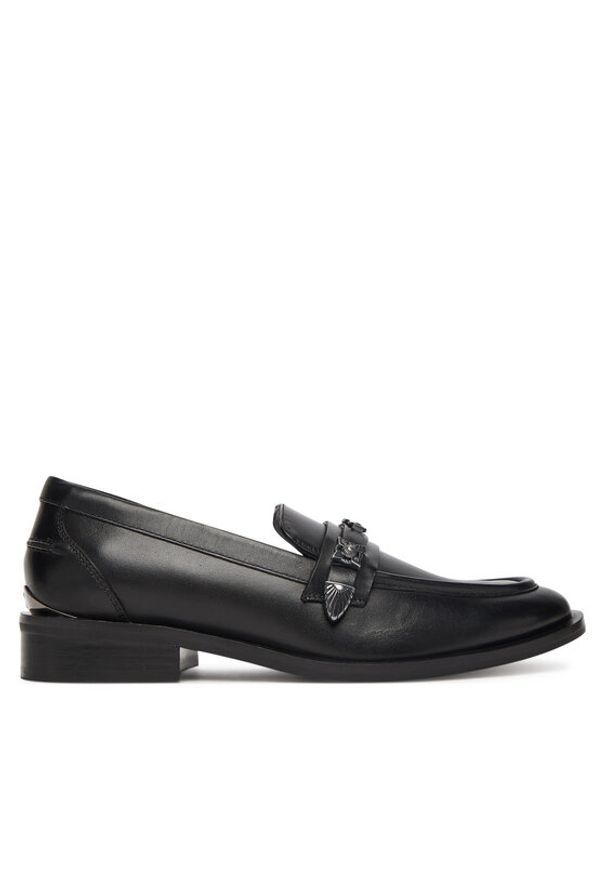 Bronx Loafersy Next Wagon 66652-US Czarny. Kolor: czarny. Materiał: skóra