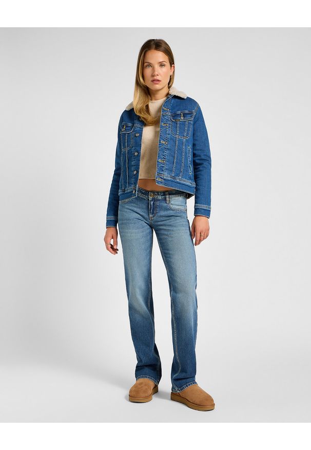 Lee - DAMSKA KOSZULKA LEE LS CROPPED RIB TEE OATMEAL 112355192
