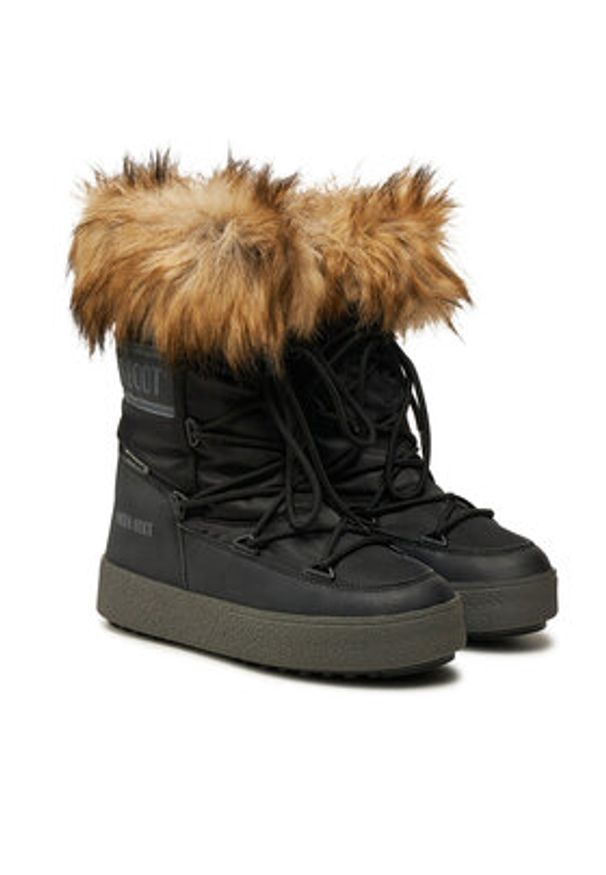 Moon Boot Śniegowce 80D2450060 Czarny. Kolor: czarny. Materiał: skóra
