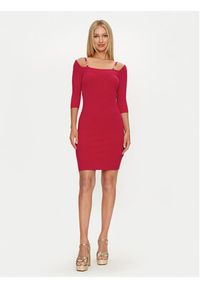 Marciano Guess Sukienka koktajlowa 4YGK58 5613Z Różowy Slim Fit. Kolor: różowy. Materiał: wiskoza. Styl: wizytowy