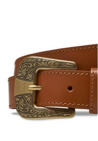 Wrangler Pasek Damski Big Buckle 112358074 Brązowy. Kolor: brązowy. Materiał: skóra #2