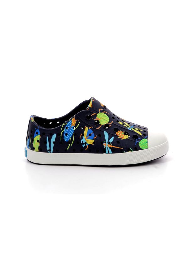 Native Shoes - Buty miejskie dziecięce NATIVE JEFFERSON PRINT CHILD. Kolor: niebieski. Wzór: nadruk. Sport: turystyka piesza