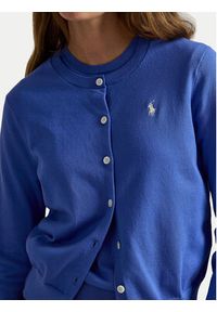 Polo Ralph Lauren Kardigan 211971871500 Niebieski Regular Fit. Typ kołnierza: polo. Kolor: niebieski. Materiał: bawełna #5