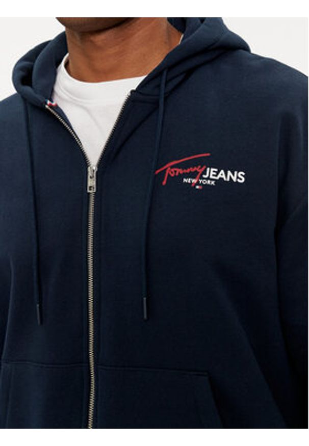 Tommy Jeans Bluza Color Pop Spray DM0DM18631 Granatowy Relaxed Fit. Kolor: niebieski. Materiał: bawełna, syntetyk