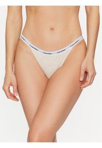 Calvin Klein Underwear Figi klasyczne 000QD5215E Beżowy. Kolor: beżowy. Materiał: bawełna