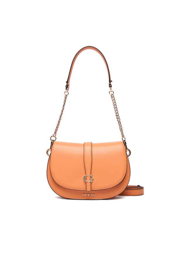 Guess Torebka Carrie HWVG98 96200 Pomarańczowy. Kolor: pomarańczowy. Materiał: skórzane