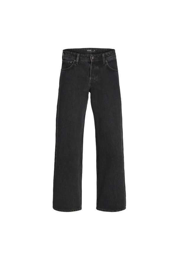 Jeans Jack & Jones Eddie Original 275 czarny denim. Kolor: czarny. Materiał: denim, jeans. Sport: skateboard