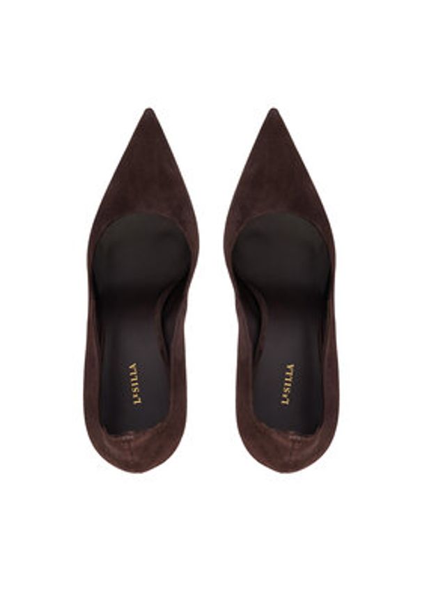 LE SILLA - Le Silla Szpilki 2102R100R1PPVEL Brązowy. Kolor: brązowy. Materiał: zamsz, skóra. Obcas: na szpilce