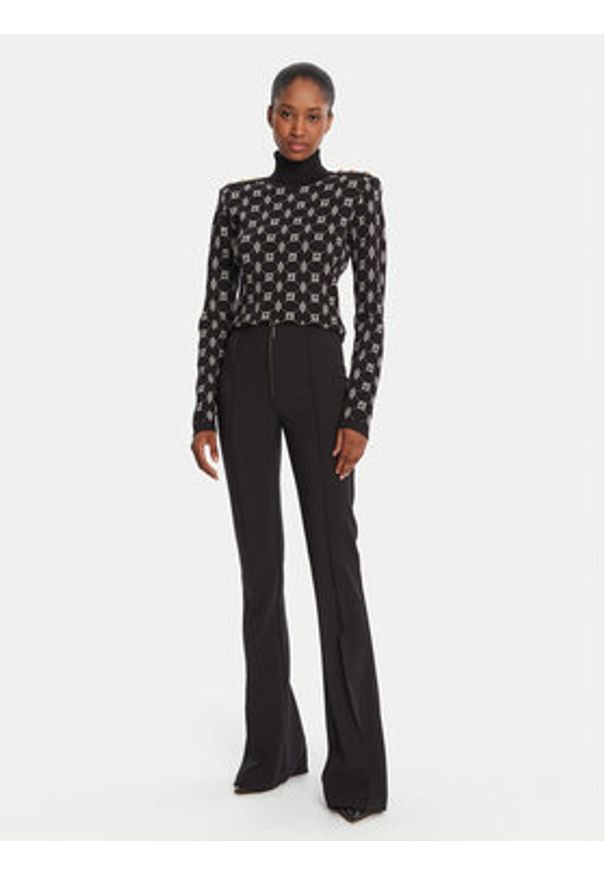 Gaudi Golf 521FD53026 Czarny Regular Fit. Typ kołnierza: golf. Kolor: czarny. Materiał: syntetyk