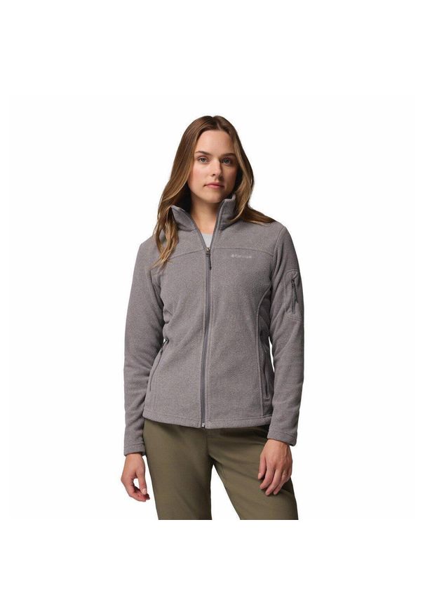 columbia - Bluza sportowa damska Columbia 1465351024. Kolor: szary. Materiał: polar