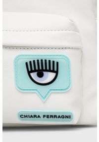 Chiara Ferragni Plecak damski kolor biały mały gładki. Kolor: biały. Wzór: gładki #6