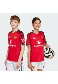 Adidas - Koszulka Manchester United 25/26 Home Jersey. Kolor: czerwony. Materiał: jersey. Sport: piłka nożna