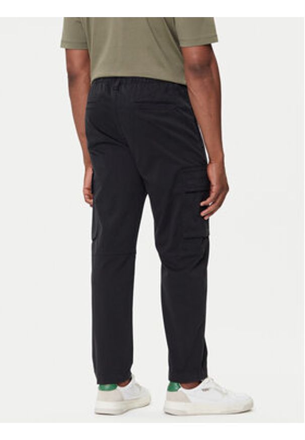 BOSS Spodnie materiałowe Sisla-9 50544866 Czarny Regular Fit. Kolor: czarny. Materiał: bawełna