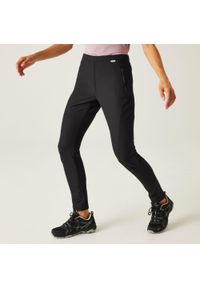 Regatta - Damskie spodnie Pentre Stretch czarne. Kolor: czarny. Materiał: poliester, elastan. Sport: wspinaczka
