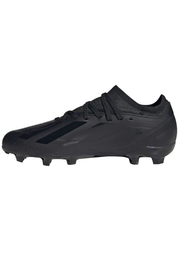 Adidas - Buty piłkarskie adidas X Crazyfast.3 Fg Jr ID9355 czarne. Zapięcie: sznurówki. Kolor: czarny. Materiał: syntetyk. Sport: piłka nożna