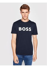 BOSS - Boss T-Shirt Thinking 1 50481923 Granatowy Regular Fit. Kolor: niebieski. Materiał: bawełna #1