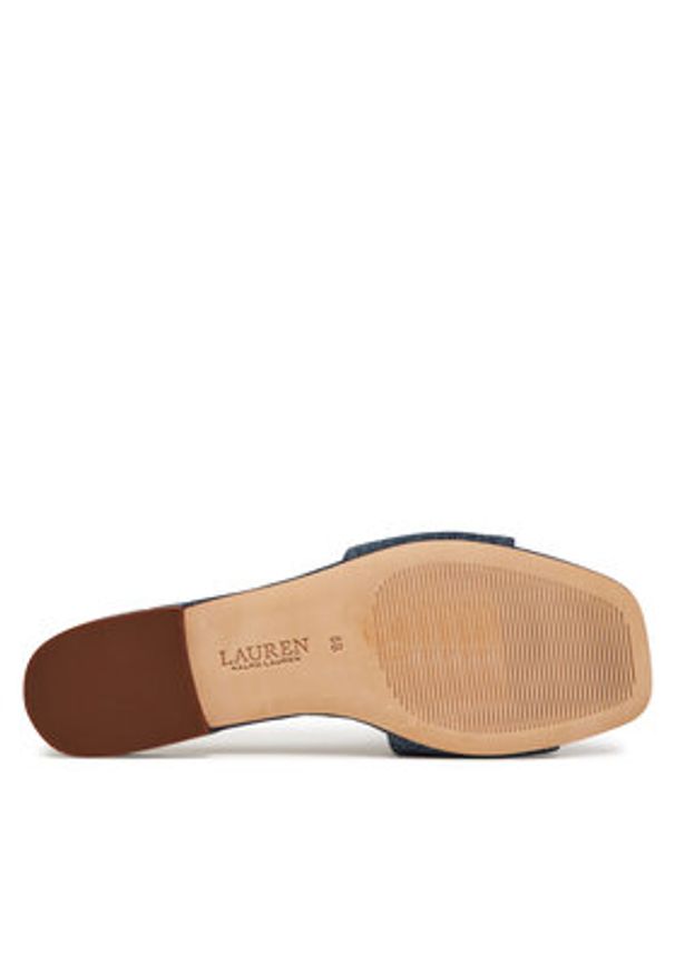 Lauren Ralph Lauren - LAUREN RALPH LAUREN Klapki Everley 802966836001 Niebieski. Kolor: niebieski. Materiał: materiał