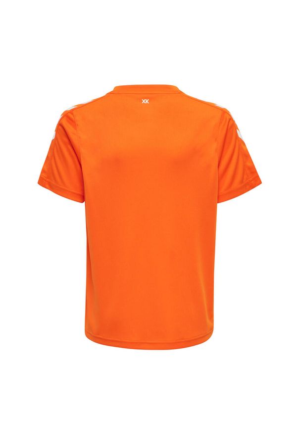 Koszulka sportowa z krótkim rękawem dziecięca Hummel Core XK Kids Poly Jersey S/. Kolor: żółty, pomarańczowy, wielokolorowy. Materiał: jersey. Długość rękawa: krótki rękaw. Długość: krótkie