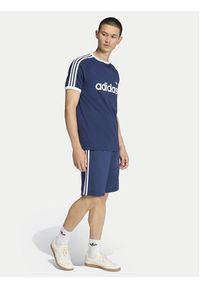 Adidas - adidas T-Shirt 3-Stripes Ringer KF0419 Granatowy Slim Fit. Kolor: niebieski. Materiał: bawełna #7