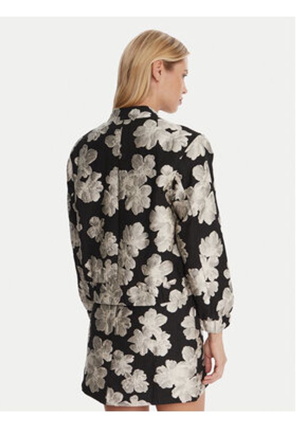 French Connection Kurtka bomber 75ZAF Czarny Boxy Fit. Kolor: czarny. Materiał: syntetyk