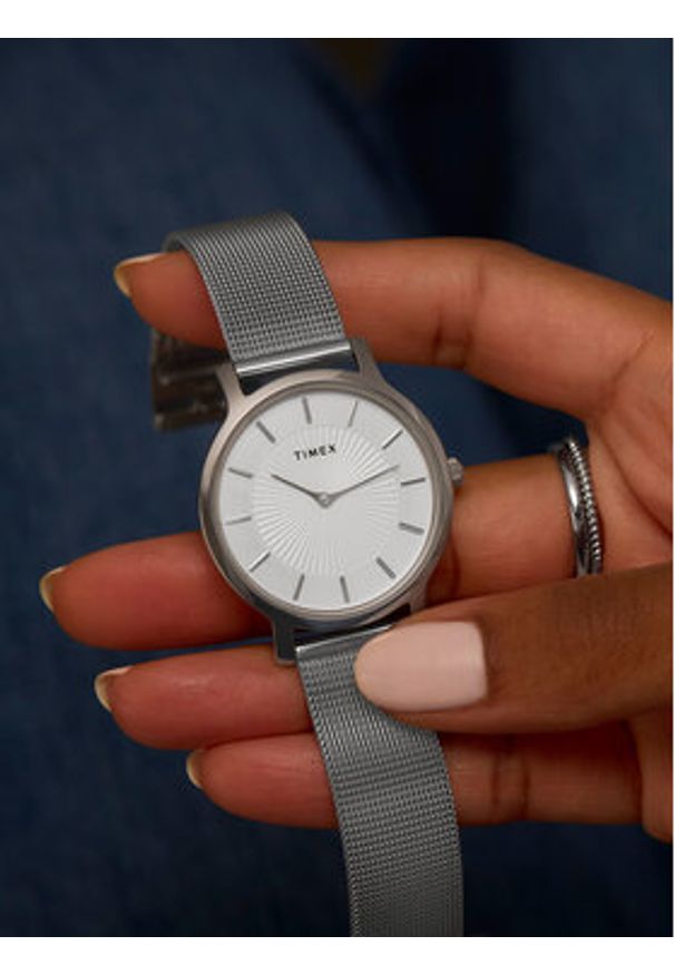 Timex Zegarek Transcend TW2Y10200 Srebrny. Kolor: srebrny