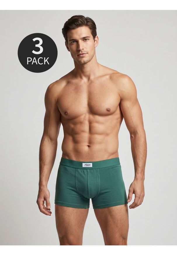 Sinsay - Bawełniane bokserki classic 3 pack - czarny. Kolor: czarny. Materiał: bawełna