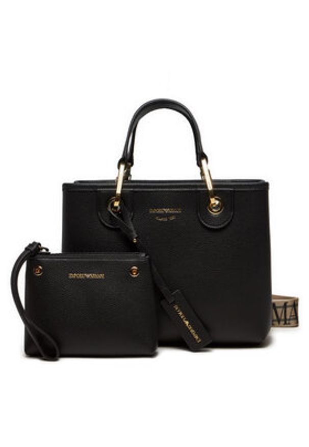 Emporio Armani Torebka EW000361 AF12103 MC032 Czarny. Kolor: czarny. Materiał: skórzane